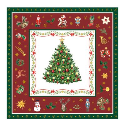 Ambiente - Servetti 33x33 cm 20 kpl Christmas Evergreen Red