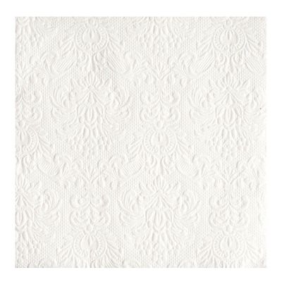 Ambiente - Elegance Servetti 40x40 cm 15 kpl White