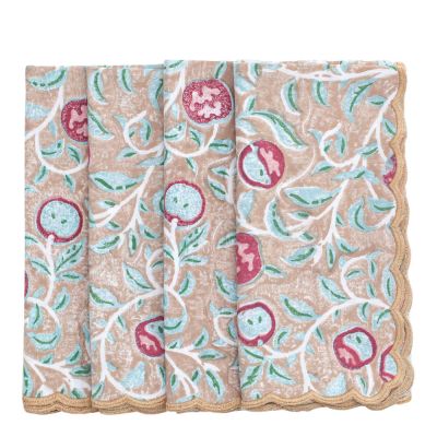 Chamois - Apple Lautasliina scallop 50x50 4 kpl Beige