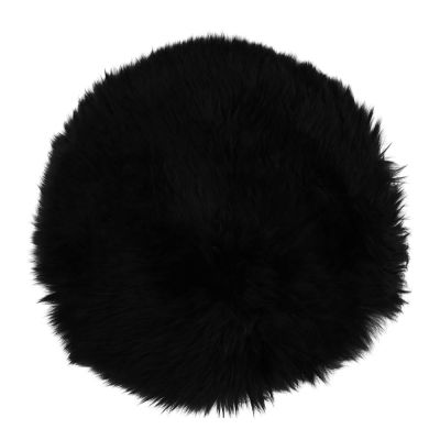 Natures Collection - Istuinalusta New Zealand lampa pitkä villa 34 cm musta