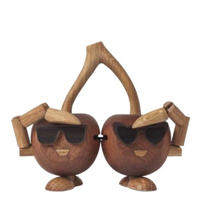 Spring Copenhagen - Woodies Cha-Cha Cherries Puufiguuri 9 cm Mahogny