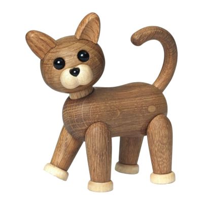 Spring Copenhagen - Sneaky Kissanpentu Puufiguuri 10 cm Tammi