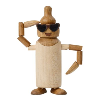 Spring Copenhagen - Woodies Billie Bottle Puufiguuri 11,6 cm Vaahtera