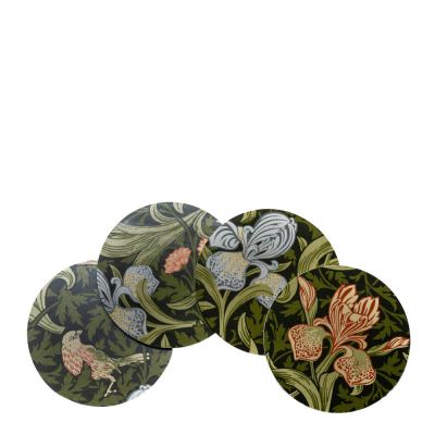 William Morris - Iris Lasinalunen 10 cm 4 kpl Vihreä