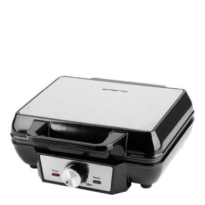 EMERIO - Belgiskt Vohvelirauta tupla 1000W Ruostumaton teräs