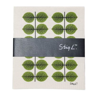 Stig L - Berså Tiskirätti 17x20 cm 2 kpl Vihreät lehdet