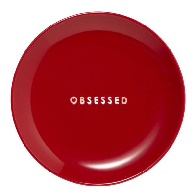 Vondels - Table Talk Lautanen Obsessed 16 cm Punainen