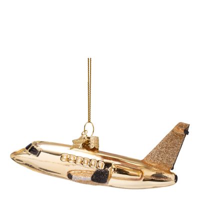 Vondels - House of Luxury Riippukorste lentokone 6 cm Kulta