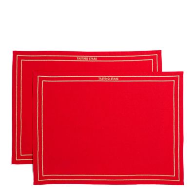 Vondels - Table Talk Pöytätabletti TASTING THE STARS 42x32 cm 2 kpl Punainen