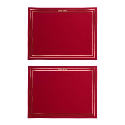 Vondels - Table Talk Pöytätabletti Secret Recipe 42x32 cm 2 kpl Viininpunainen
