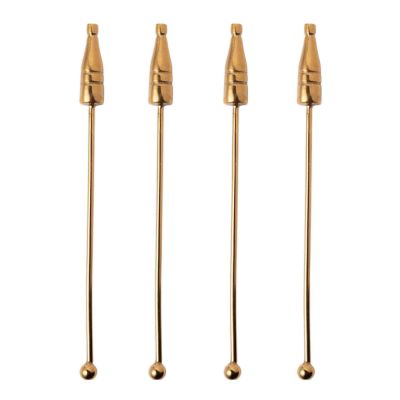 Vondels - Cocktail Club Drinkkitikku pullo 15,5 cm 4 kpl Lasi/Teräs