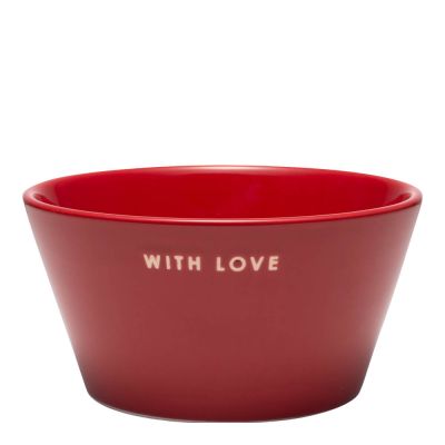 Vondels - Table Talk Kulho With Love 7 cm Punainen