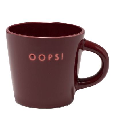 Vondels - Table Talk Espressokuppi OOPS! 8 cl Viininpunainen
