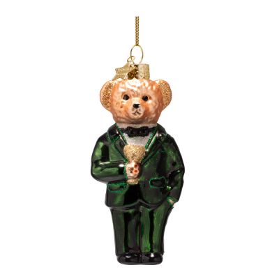 Vondels - Authentic Riippukoriste karhu 11,5 cm Vihreä