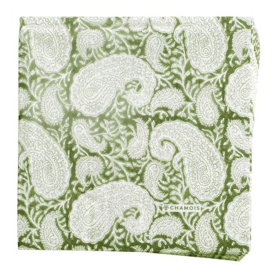 Chamois - Big Paisley Servetti 40x40 cm 50 kpl Forest Green