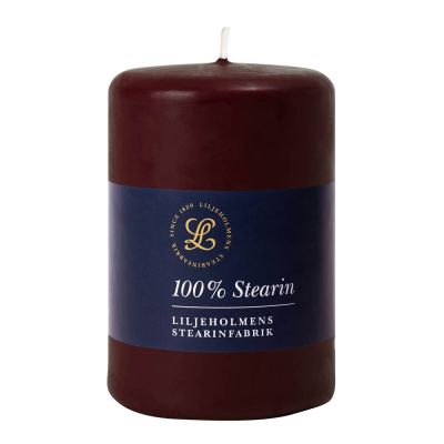 Liljeholmens - Pöytäkynttilä 6,8x10 cm Viininpunainen
