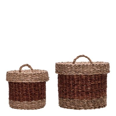 House Doctor - Säilytyskorit Rangi 2 kpl ruskea