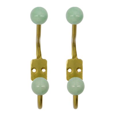 House Doctor - Ball Seinäkoukku 13x2x7 cm 2 kpl Aqua