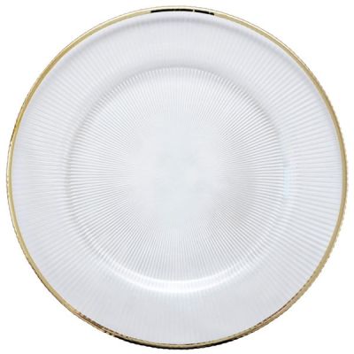 Stiernholm - Plisse Lautanen 33 cm Kirkas/Kulta