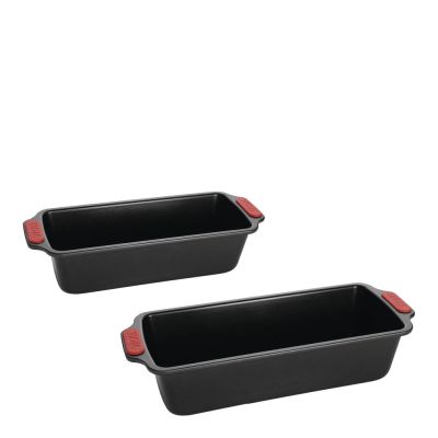 Woll - Bake It Leipävuoka 2,7L 2 kpl Musta/Punainen