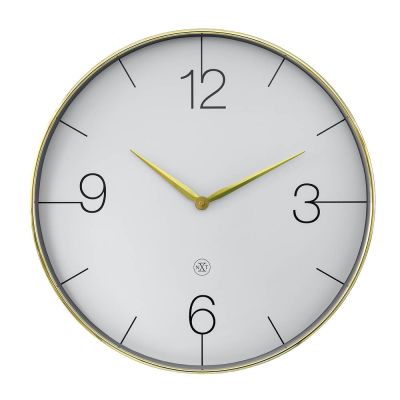 NeXtime - Finesse Large nXt Seinäkello 51 cm Kulta/Harmaa