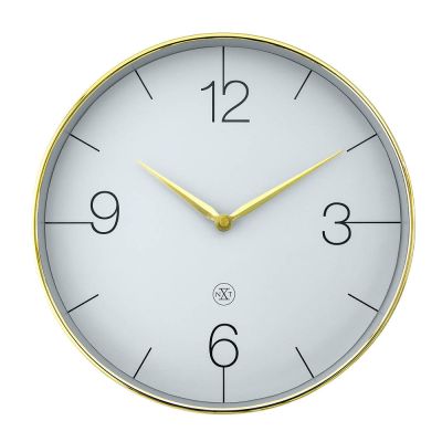 NeXtime - Finesse nXt Seinäkello 30,5 cm Kulta/Harmaa