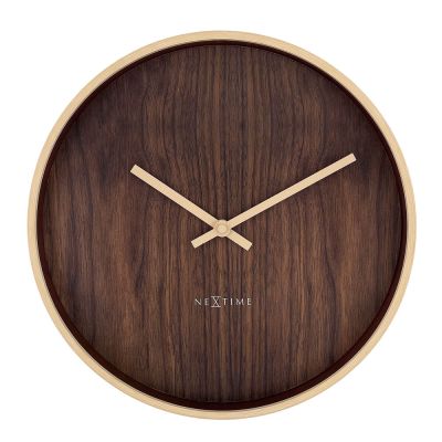 NeXtime - Oslo Seinäkello 30 cm Ruskea