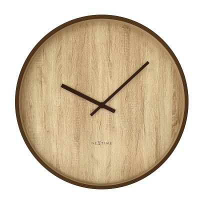 NeXtime - Oslo Large Seinäkello 50 cm Ruskea