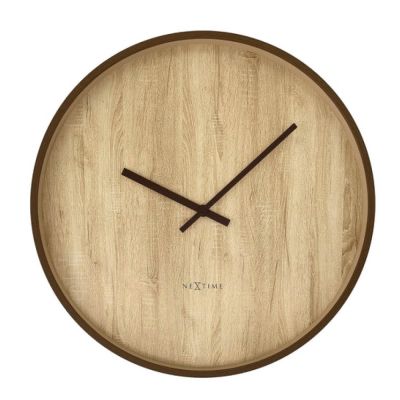 NeXtime - Oslo Large Seinäkello 50 cm Ruskea/Tumma