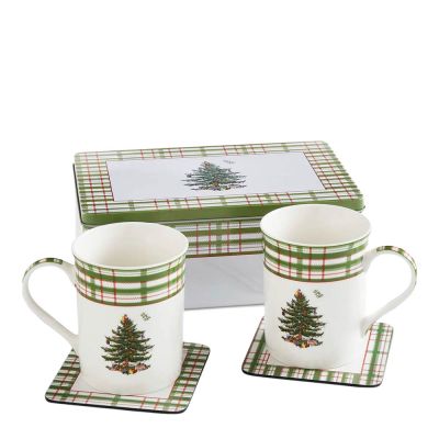 Spode - Christmas Tree 2025 Muki 34 cl ja Lasinalunen