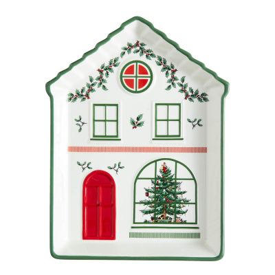 Spode - Christmas Village Tarjoiluastia 18 cm Vihreä