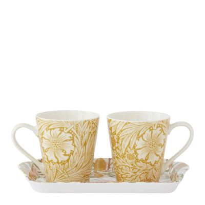 Spode - Fruits & Marigold Muki 18 cl ja tarjotin 3 osaa