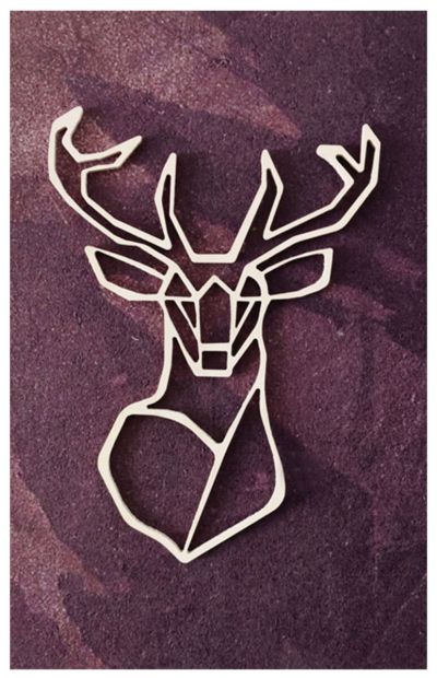 Koivuiset Peura akustiikkataulu 36x56 cm punajuuri, asiakaspalautus