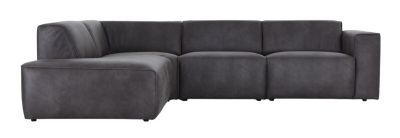 Veke Hali avokulmasohva vasen musta Kentucky 1, kuvausmalli