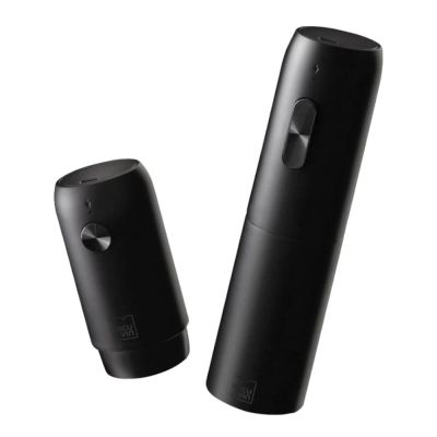 Vacu Vin - Sähköinen Viininavaaja 23x15 cm 2 kpl Musta