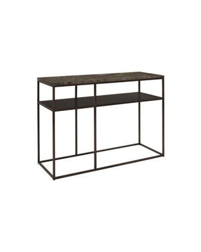 Artwood SCALA MARBLE -konsolipöytä 110 darkbrown/bronze