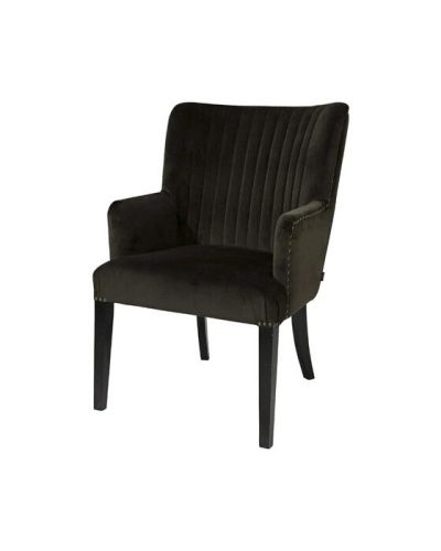 Artwood Dylan nojatuoli sametti tummanruskea