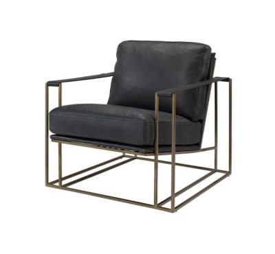 Artwood Bellagio nahkanojatuoli messinki