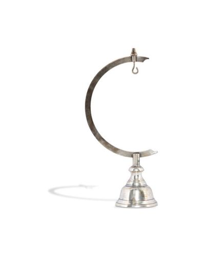 Authentic Models Stand Library Clock, Silver