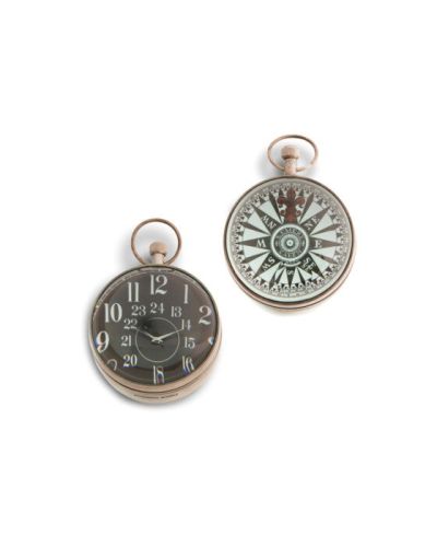 Authentic Models Eye of Time Clock, Silver