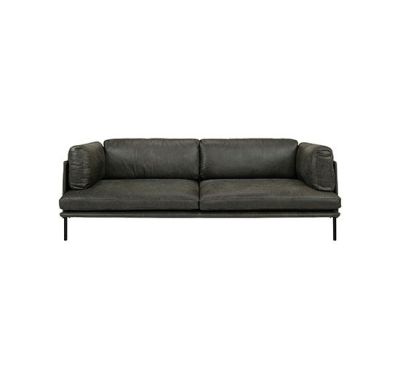 Artwood Brioche nahkasohva ebony