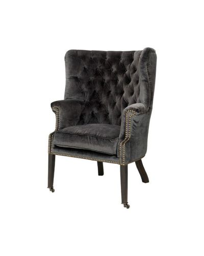 Artwood Churchtown-nojatuoli velvet dark grey