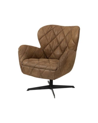 Artwood Jade-kääntyvä nojatuoli nupukkinahkaa