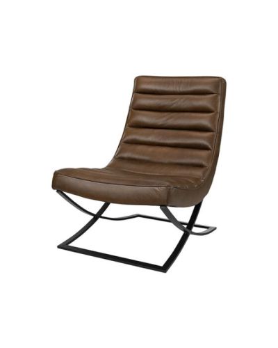 Artwood Brooks-nahkanojatuoli, chocolate brown
