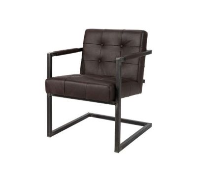 Artwood Käsinojallinen Jed-tuoli, nahka, espresso