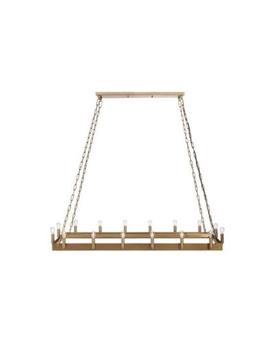 Artwood Crown Rectangular kattovalaisin antiikkimessinki