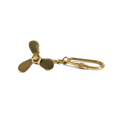 Authentic Models Propellor Keychain Brass