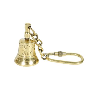 Authentic Models 1st Class Bell Keychain Brass