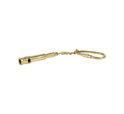 Authentic Models Whistle Keychain Brass