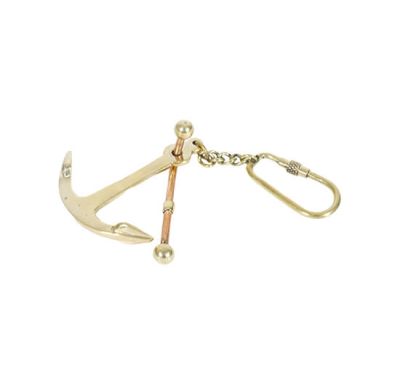 Authentic Models Anchor Keychain Brass